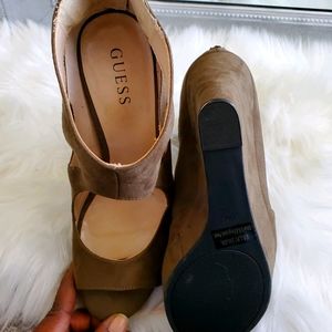 Guess Olive Green Wedges